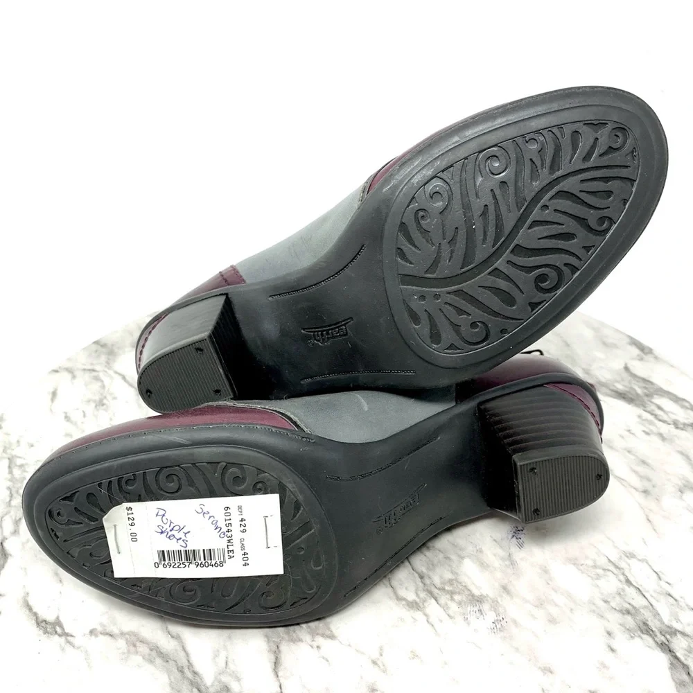 Earth Serano Multi-Strap Two Tone Booties 6 Comfort Whimsigoth Lagenlook - Picture 8 of 16